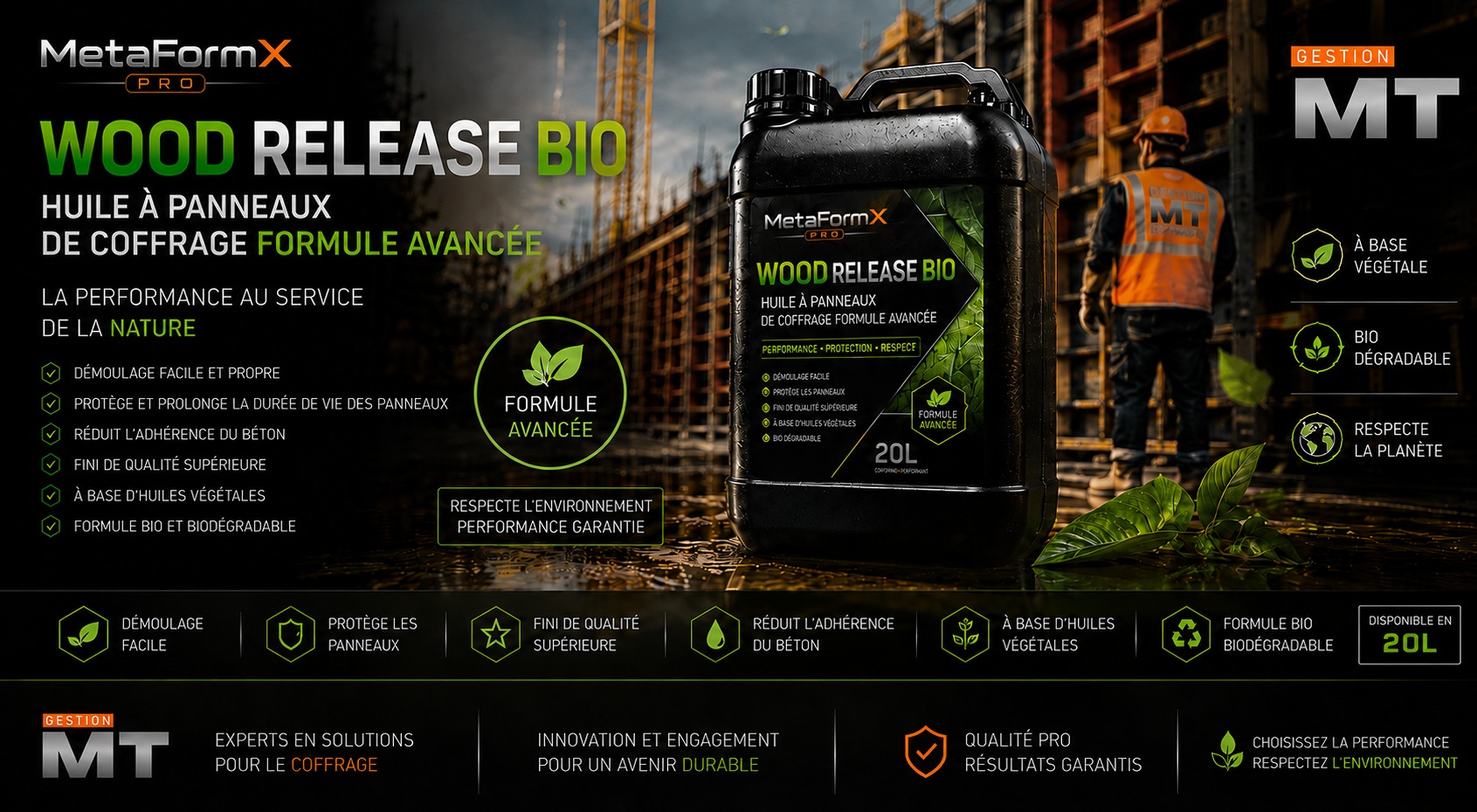MetaFormX Pro Wood Release BIO 20L
